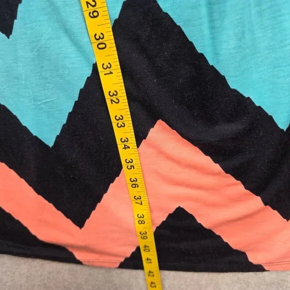 Chevron Pattern Colorful Maxi Dress XL - Picture 6 of 6